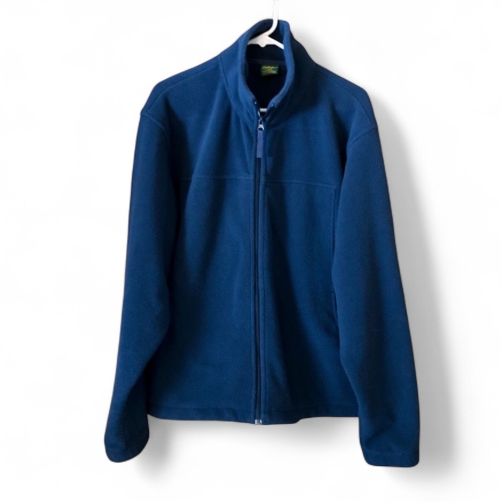 Cabela's Men's Full Zip Fleece Jacket Large Blue